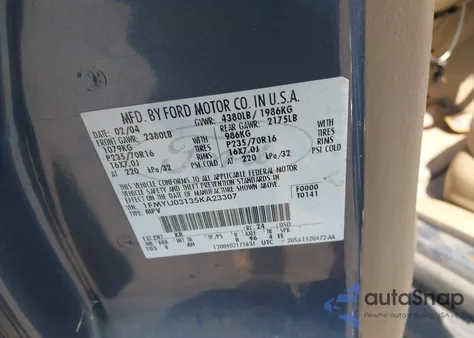 2005 Ford Escape Xlt из США, поврежденный, VIN 1FMYU03135KA23307